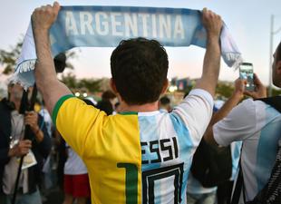 Un brasileño llama a hinchar por Argentina